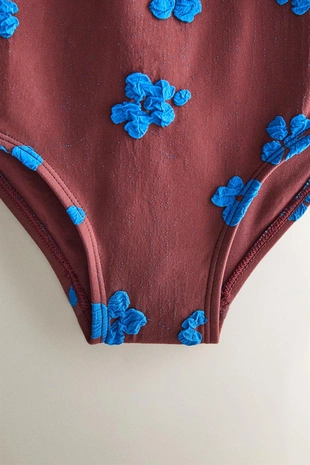 Burgundy | 5624/586/606 - Zara Детский купальник в цветочном рисунке