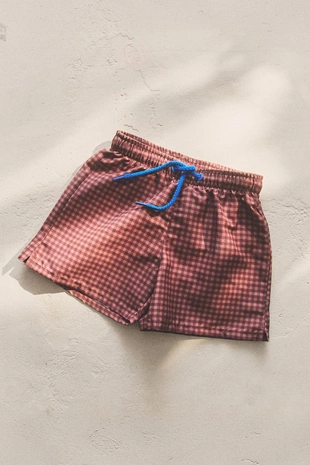 Детские клетчатые плавательные шорты для пляжа- Заказать в России