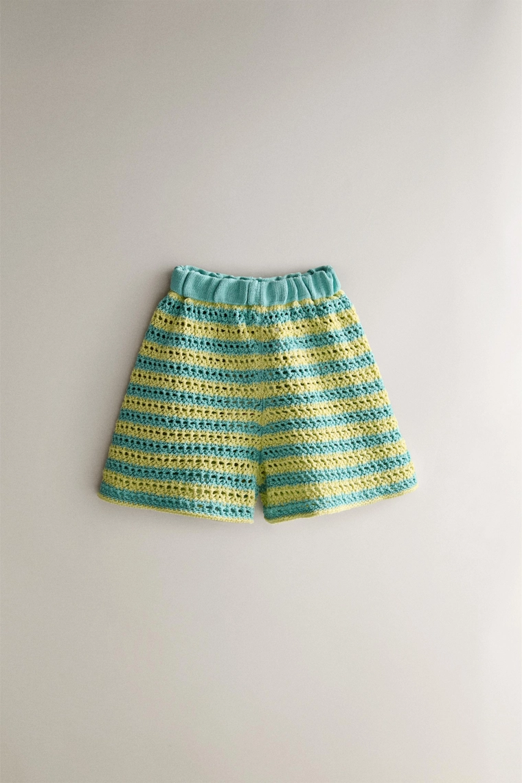 Детские пляжные шорты-бермуды из кружева