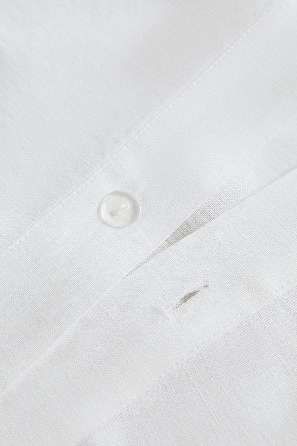 Покрывало из льна с кантом гемстич