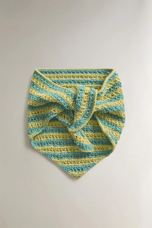 Детская вязаная пляжная бандана- Заказать в России