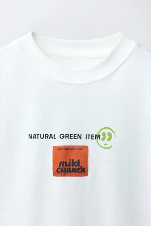 Футболка с принтом «яблоко»- Заказать в России