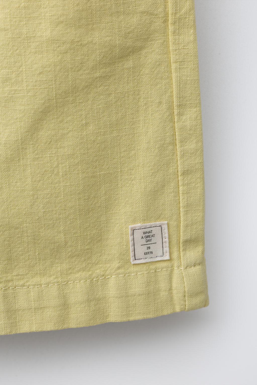 ХЛОПКОВЫЕ ШОРТЫ-БЕРМУДЫ С ЭЛАСТИЧНЫМ ПОЯСОМ