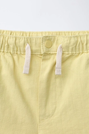 Хлопковые шорты-бермуды с эластичным поясом