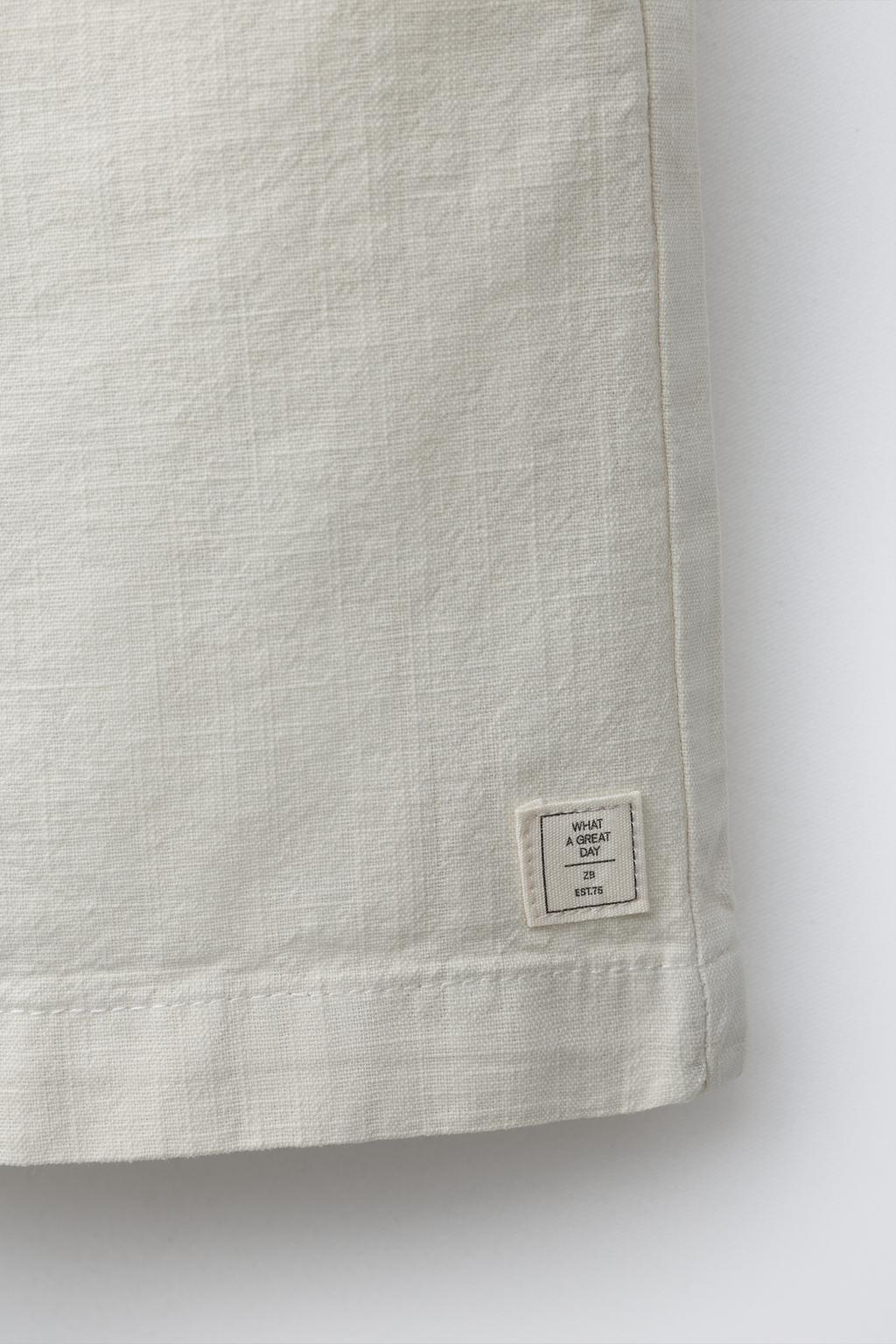 ШОРТЫ-БЕРМУДЫ ИЗ ХЛОПКА С ЭЛАСТИЧНЫМ ПОЯСОМ