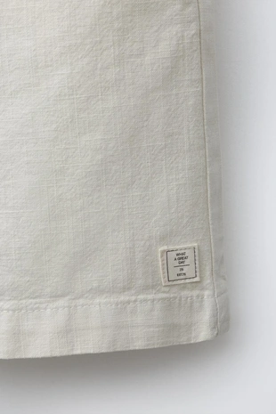 Шорты-бермуды из хлопка с эластичным поясом