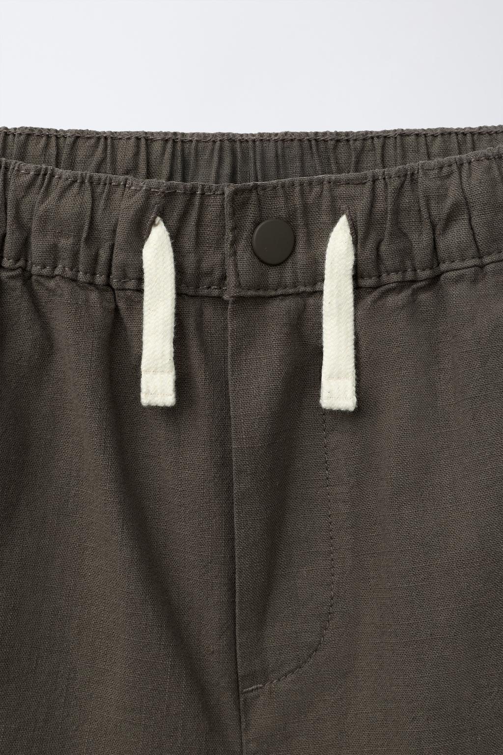 ШОРТЫ-БЕРМУДЫ ИЗ ХЛОПКА С ЭЛАСТИЧНЫМ ПОЯСОМ