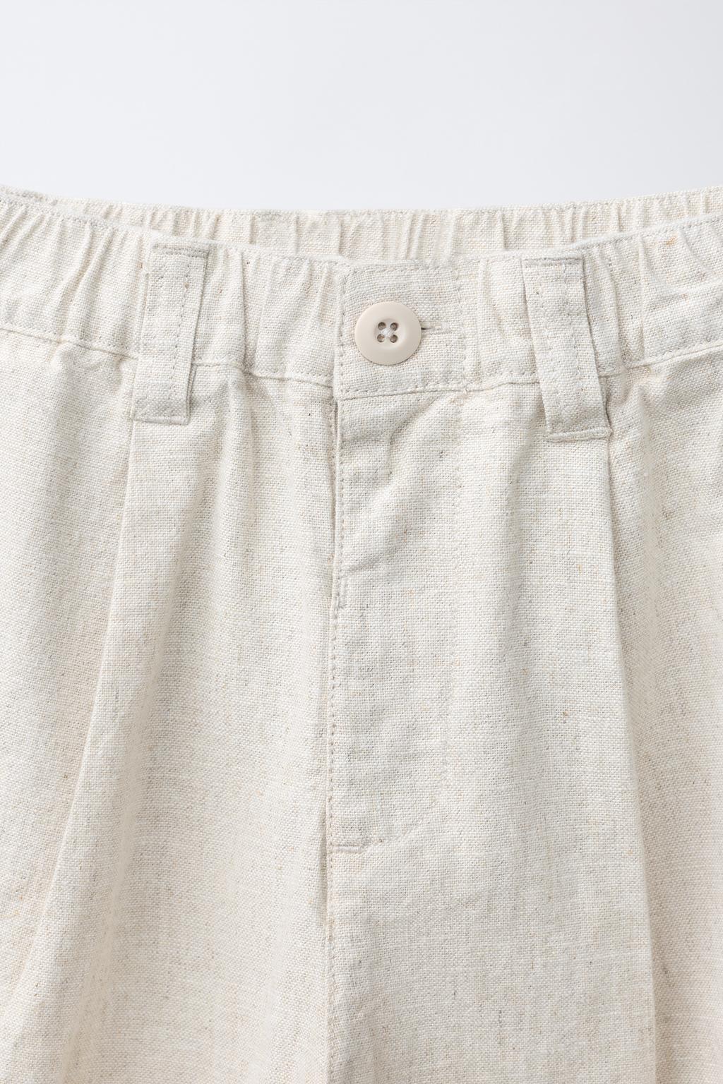 ПРЯМЫЕ БРЮКИ ИЗ ХЛОПКА И ЛЬНА