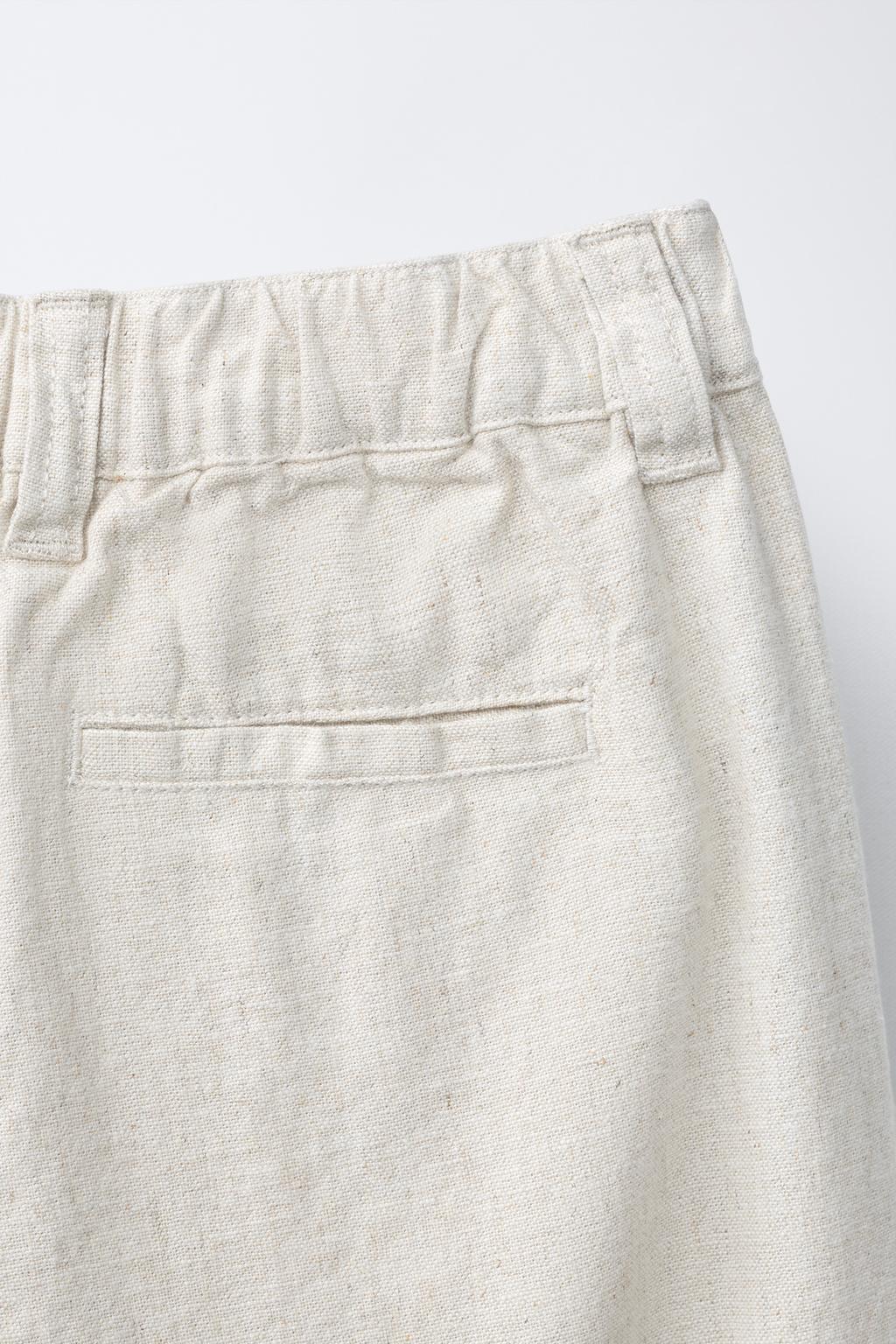 ПРЯМЫЕ БРЮКИ ИЗ ХЛОПКА И ЛЬНА