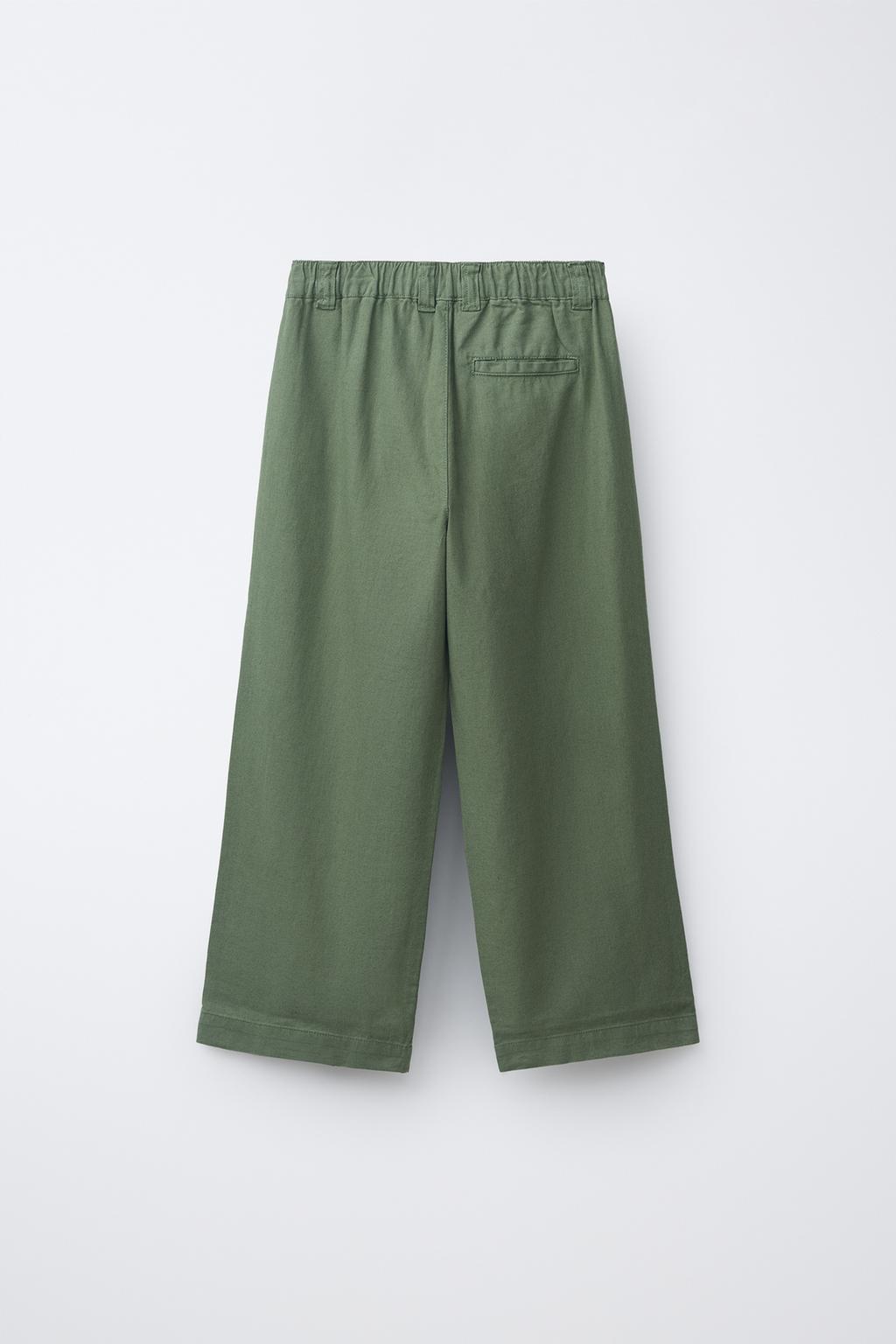 ПРЯМЫЕ БРЮКИ ИЗ ХЛОПКА И ЛЬНА