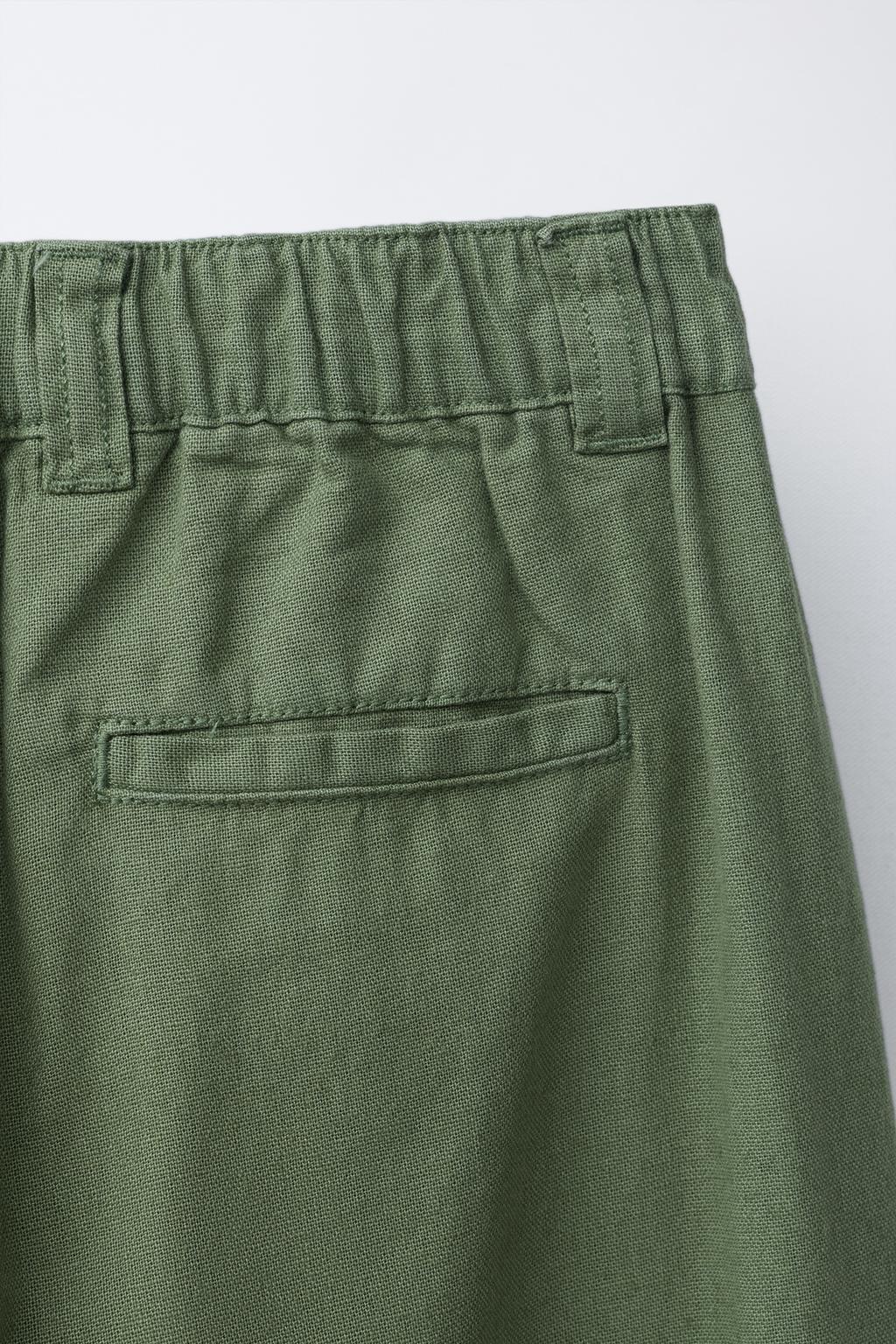 ПРЯМЫЕ БРЮКИ ИЗ ХЛОПКА И ЛЬНА