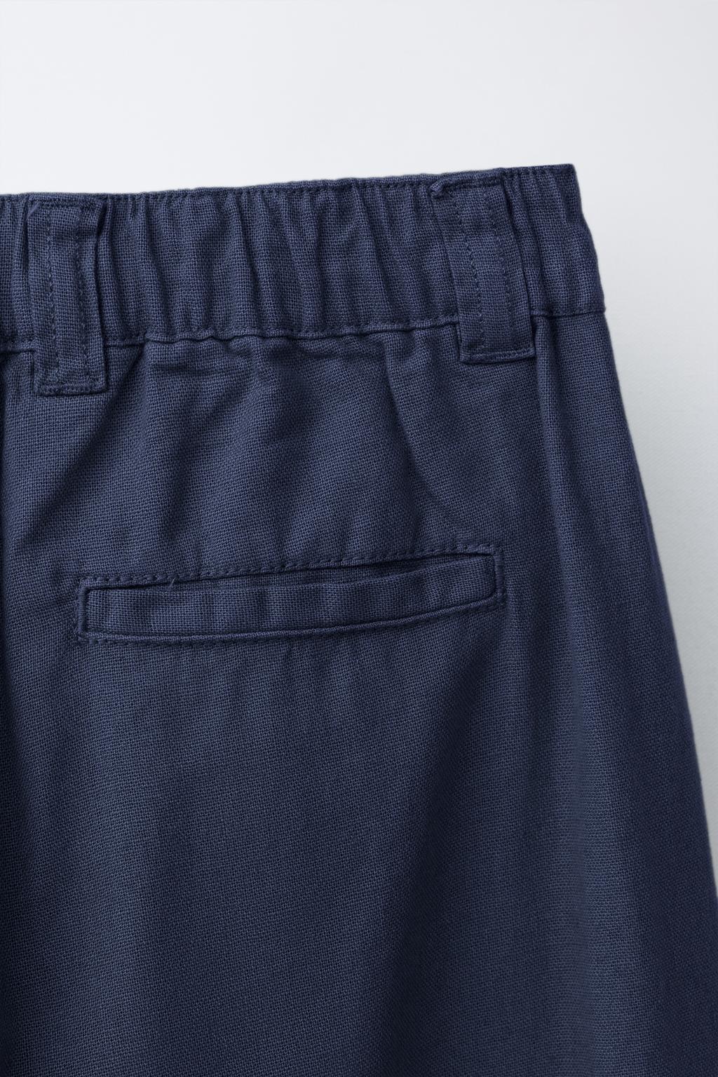 ПРЯМЫЕ БРЮКИ ИЗ ХЛОПКА И ЛЬНА