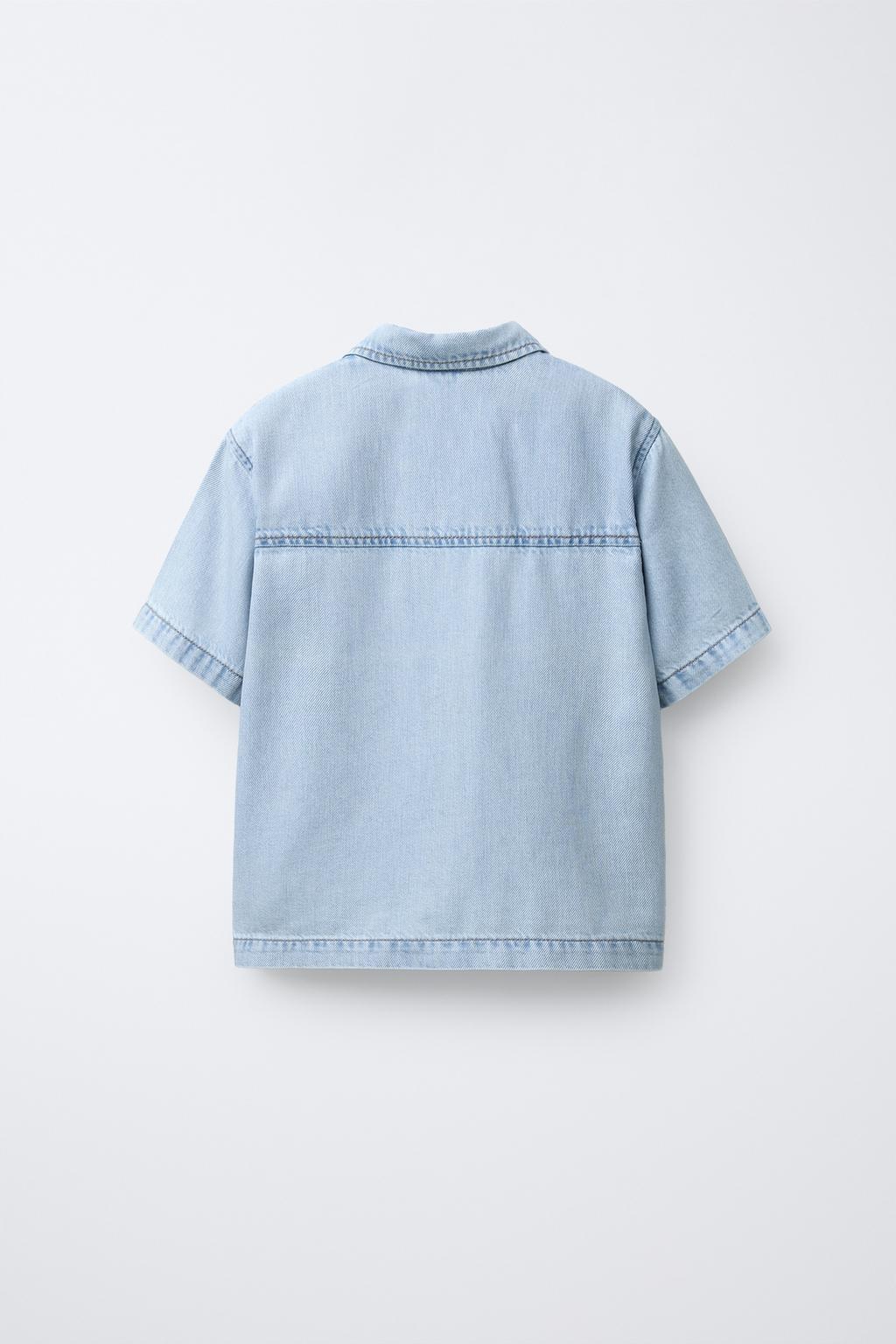 СВОБОДНАЯ ДЖИНСОВАЯ РУБАШКА