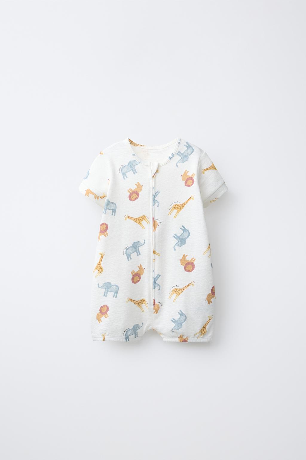 НАБОР ИЗ ДВУХ КОМБИНЕЗОНОВ С ЖИВОТНЫМИ