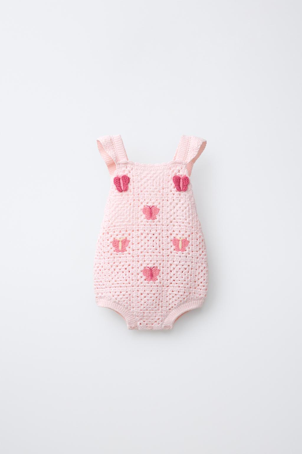 КОМБИНЕЗОН КРОШЕ С БАБОЧКАМИ