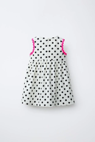 Платье в горошек и контрастные волны- Заказать в России