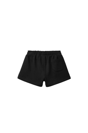 Шорты из мягкой ткани с прорезиненной аппликацией