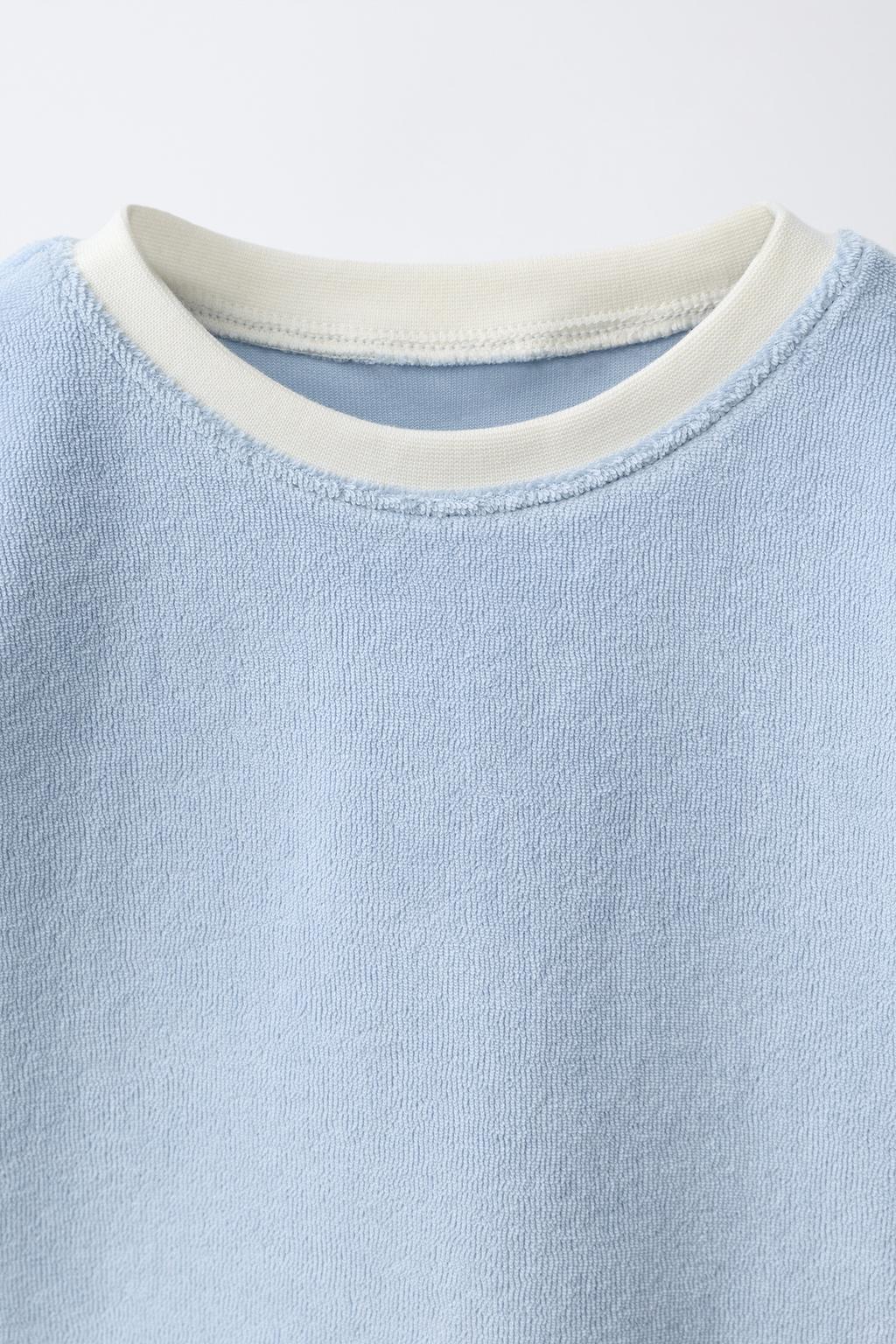 КОМПЛЕКТ ИЗ ФУТБОЛКИ И ШОРТОВ ИЗ МАХРОВОЙ ТКАНИ