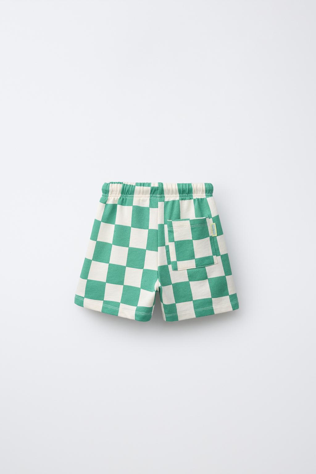 ШОРТЫ-БЕРМУДЫ В ШАХМАТНУЮ КЛЕТКУ