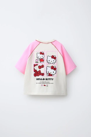 Футболка реглан контрастная Hello Kitty ©- Заказать в России
