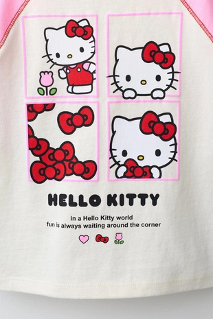 Футболка реглан контрастная Hello Kitty ©- Заказать в России