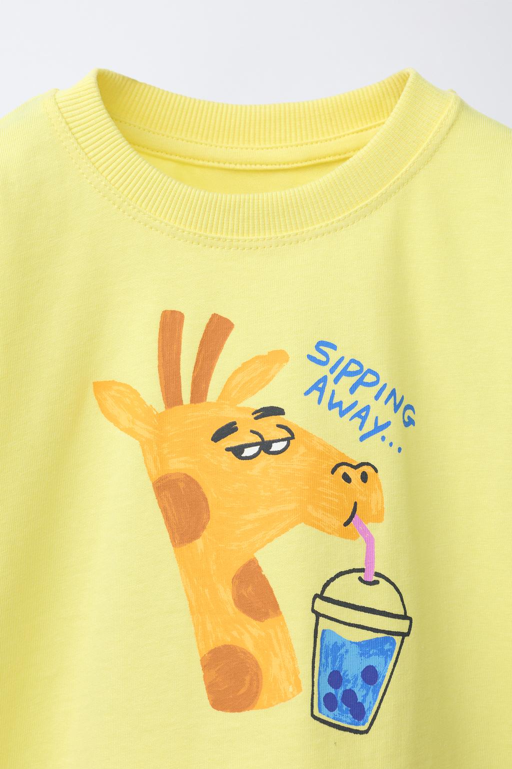 ФУТБОЛКА С ПРИНТОМ ЖИРАФА