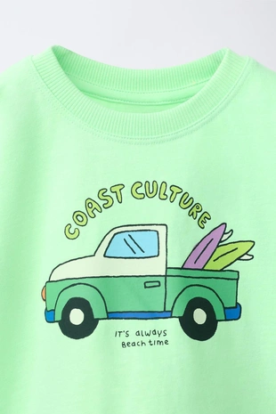 Футболка с флуоресцентным принтом