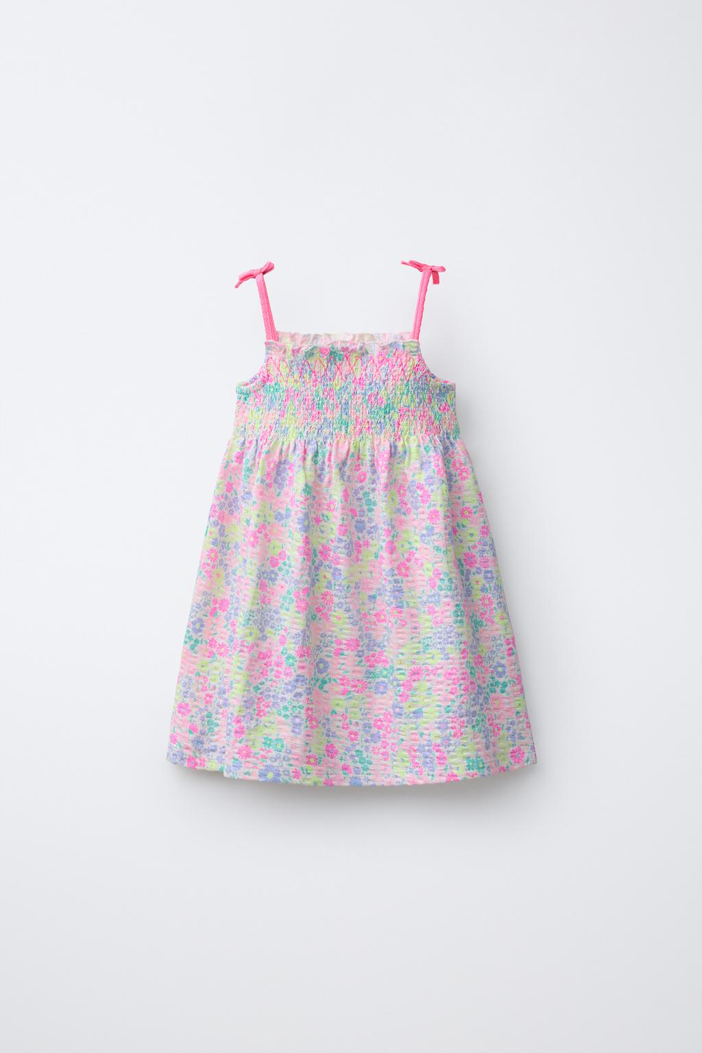 ПЛАТЬЕ ИЗ ЭЛАСТИЧНОЙ ТКАНИ С ЦВЕТОЧНЫМ ПРИНТОМ