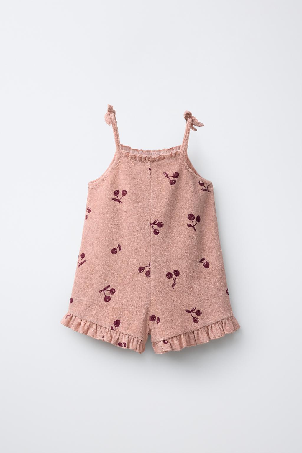 КОРОТКИЙ КОМБИНЕЗОН С ВИШНЕВЫМ ПРИНТОМ