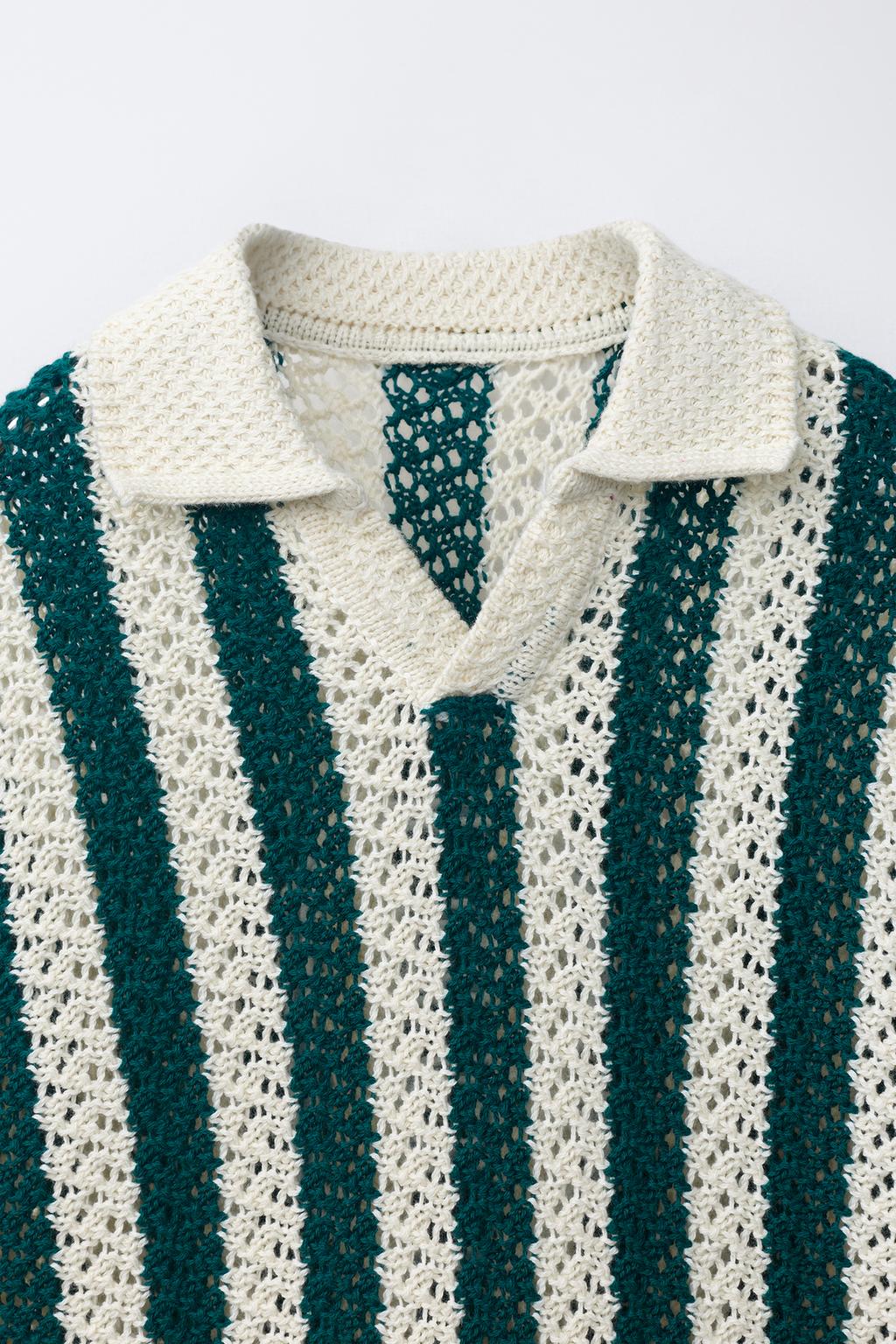 ФУТБОЛЬНОЕ ТРИКОТАЖНОЕ ПОЛО В ПОЛОСКУ