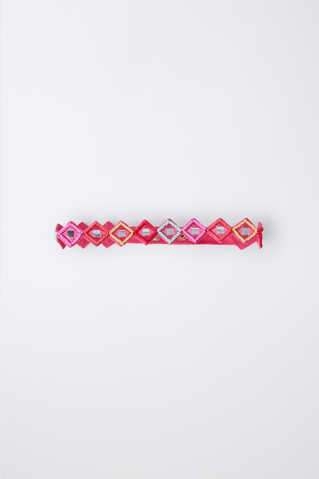 ЧОКЕР С БУСИНАМИ И ЗЕРКАЛАМИ