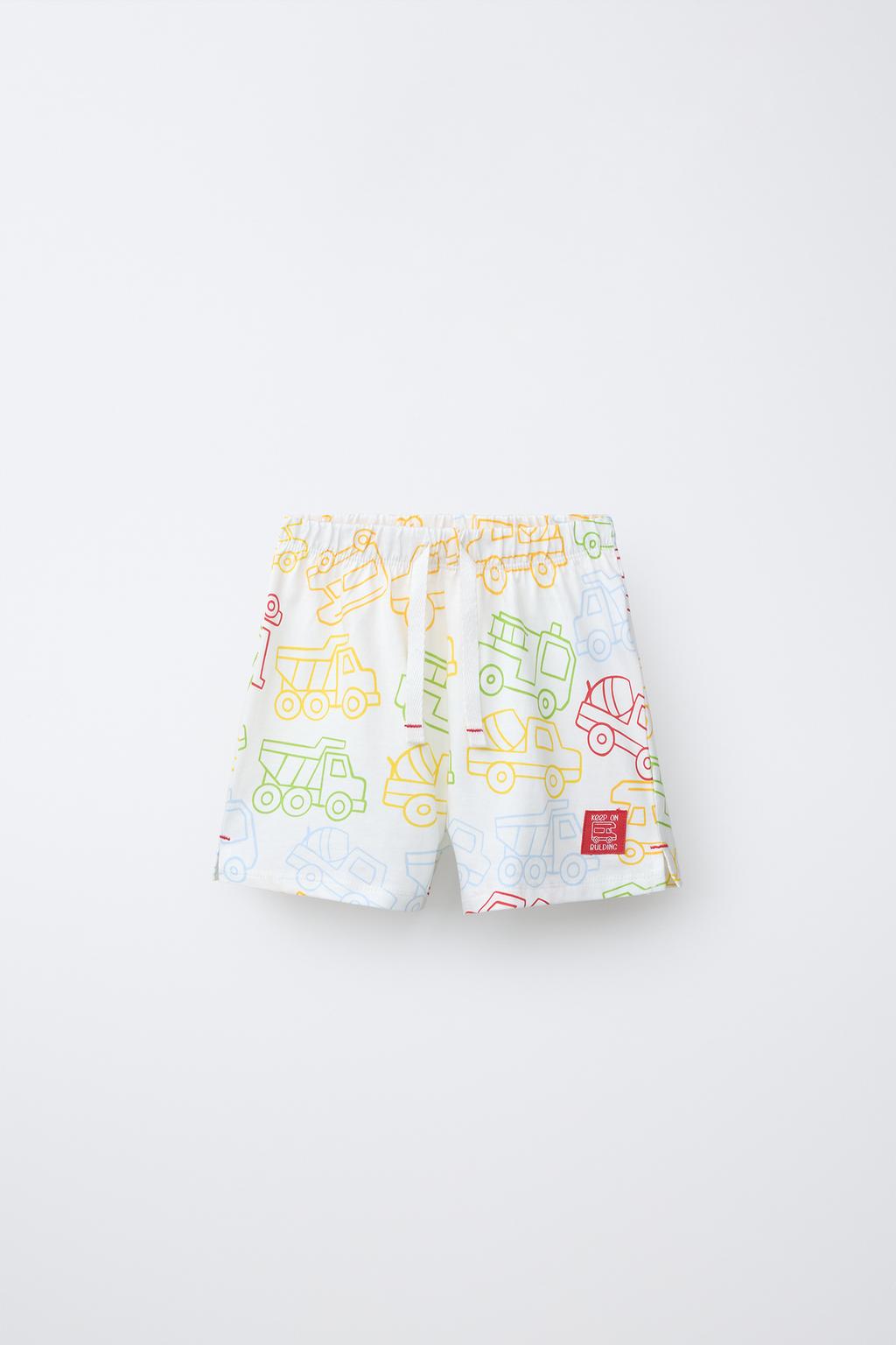 1,5-6 ЛЕТ/ПИЖАМА С ПРИНТОМ «ТРАКТОРЫ»