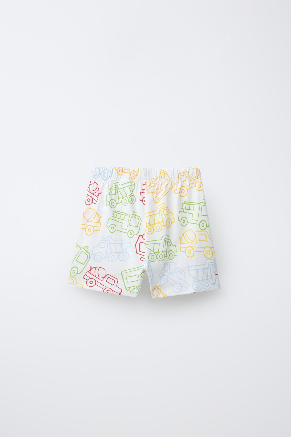 1,5-6 ЛЕТ/ПИЖАМА С ПРИНТОМ «ТРАКТОРЫ»