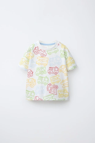 1,5-6 лет/пижама с принтом «тракторы»- Заказать в России