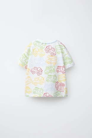 1,5-6 лет/пижама с принтом «тракторы»- Заказать в России