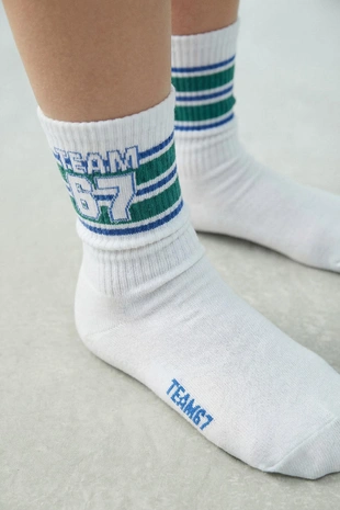 Набор из двух пар высоких носков с цифрами- Заказать в России