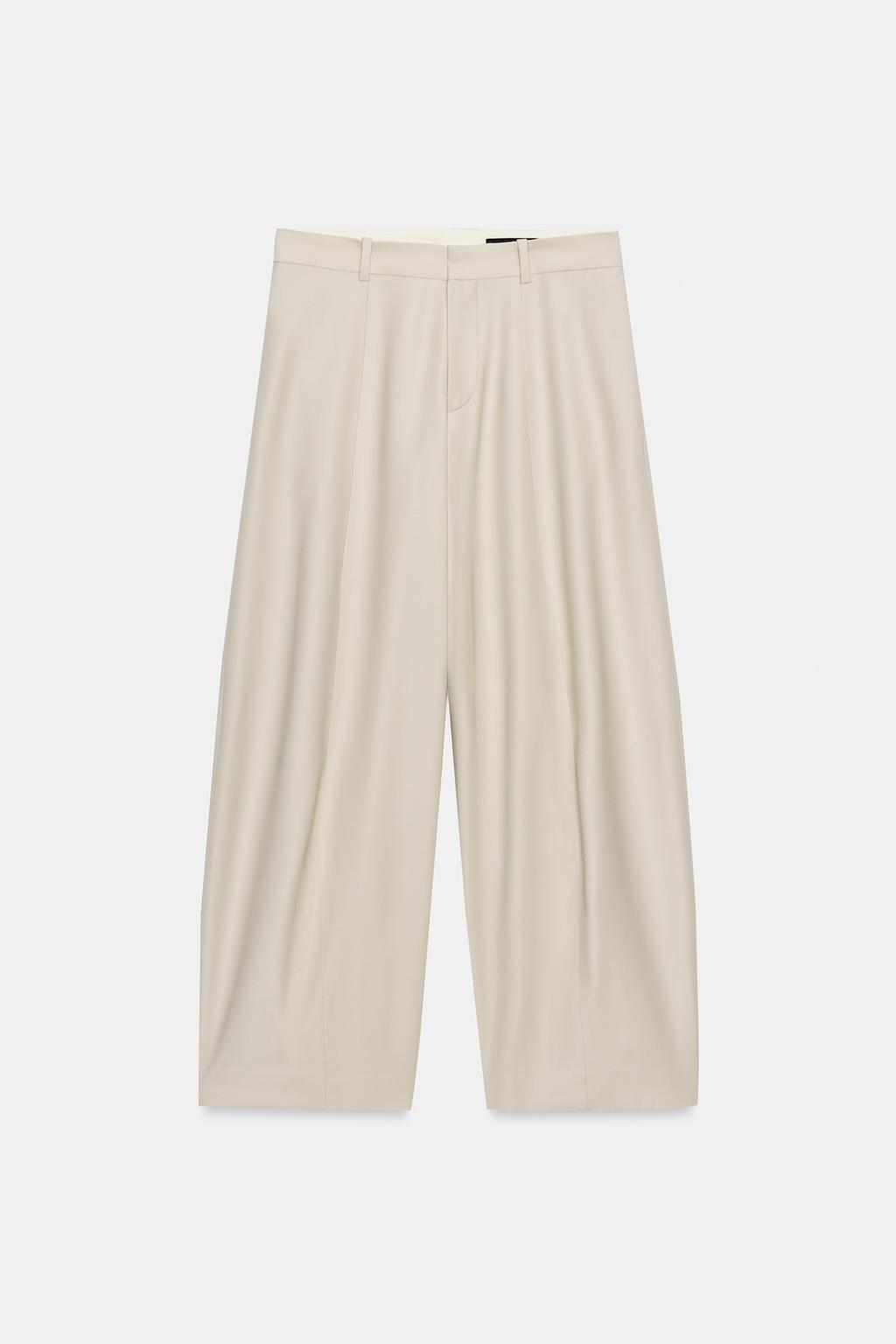 БРЮКИ BALLOON ИЗ СМЕСОВОЙ ШЕРСТИ — ZW COLLECTION