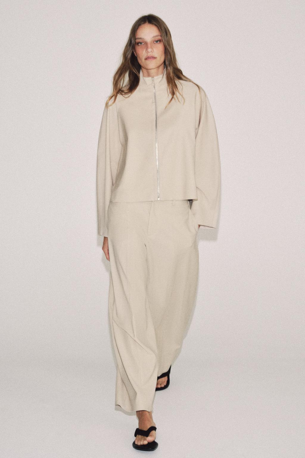 БРЮКИ BALLOON ИЗ СМЕСОВОЙ ШЕРСТИ — ZW COLLECTION