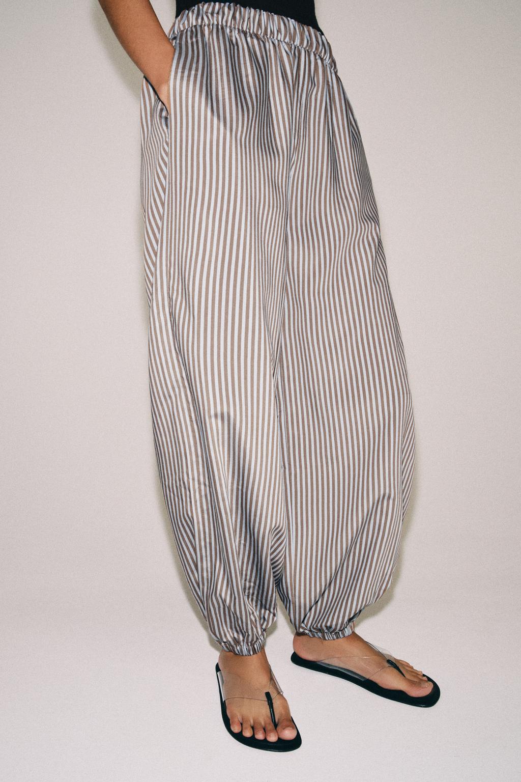 БРЮКИ-БАГГИ В ПОЛОСКУ — ZW COLLECTION