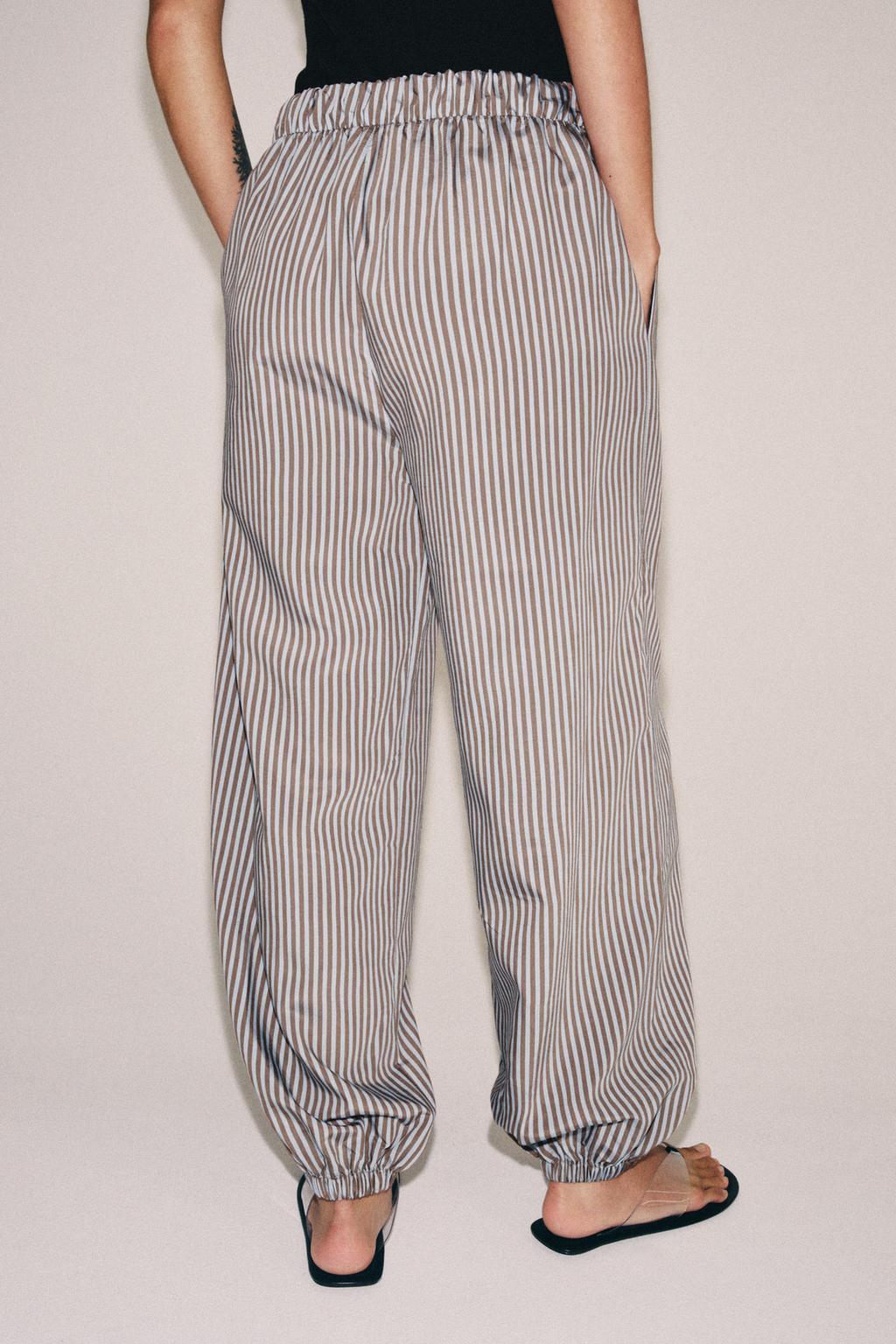 БРЮКИ-БАГГИ В ПОЛОСКУ — ZW COLLECTION