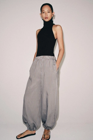 Брюки-багги в полоску — Zw Collection- Заказать в России