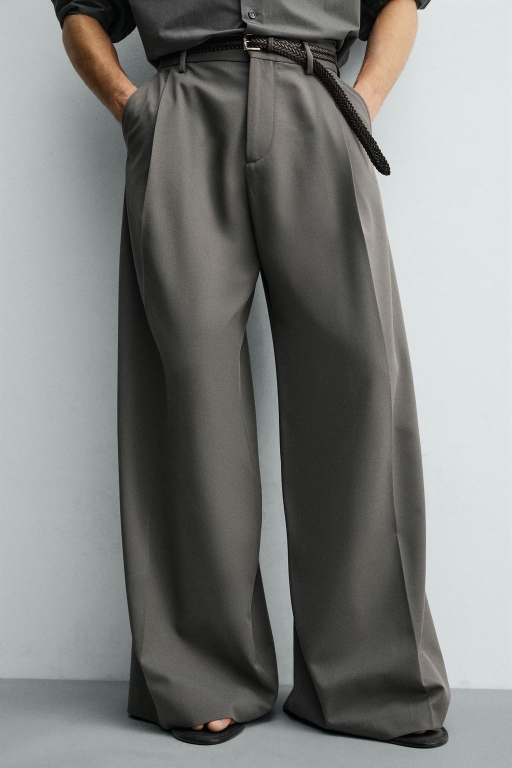 БРЮКИ WIDE FIT СО СКЛАДКАМИ