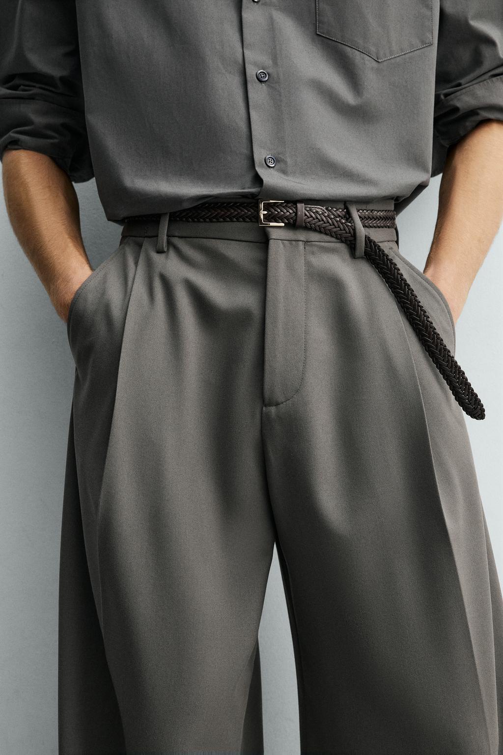 БРЮКИ WIDE FIT СО СКЛАДКАМИ