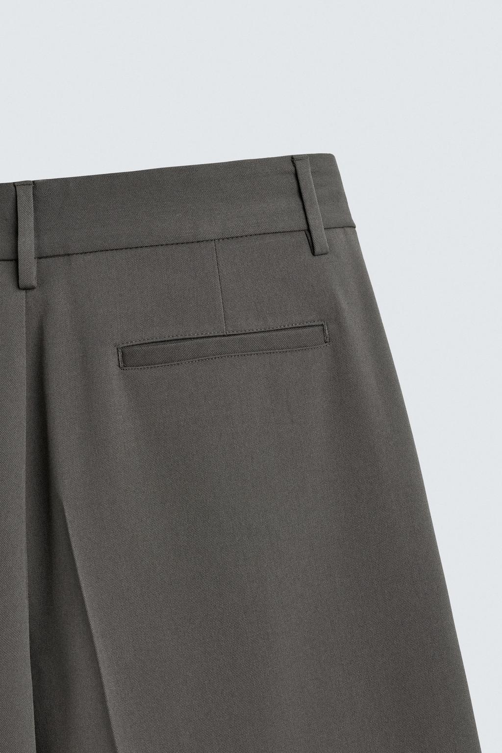 БРЮКИ WIDE FIT СО СКЛАДКАМИ