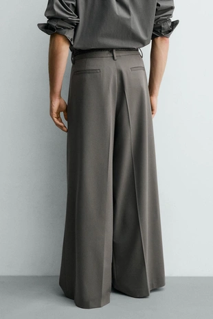 Брюки Wide Fit со складками