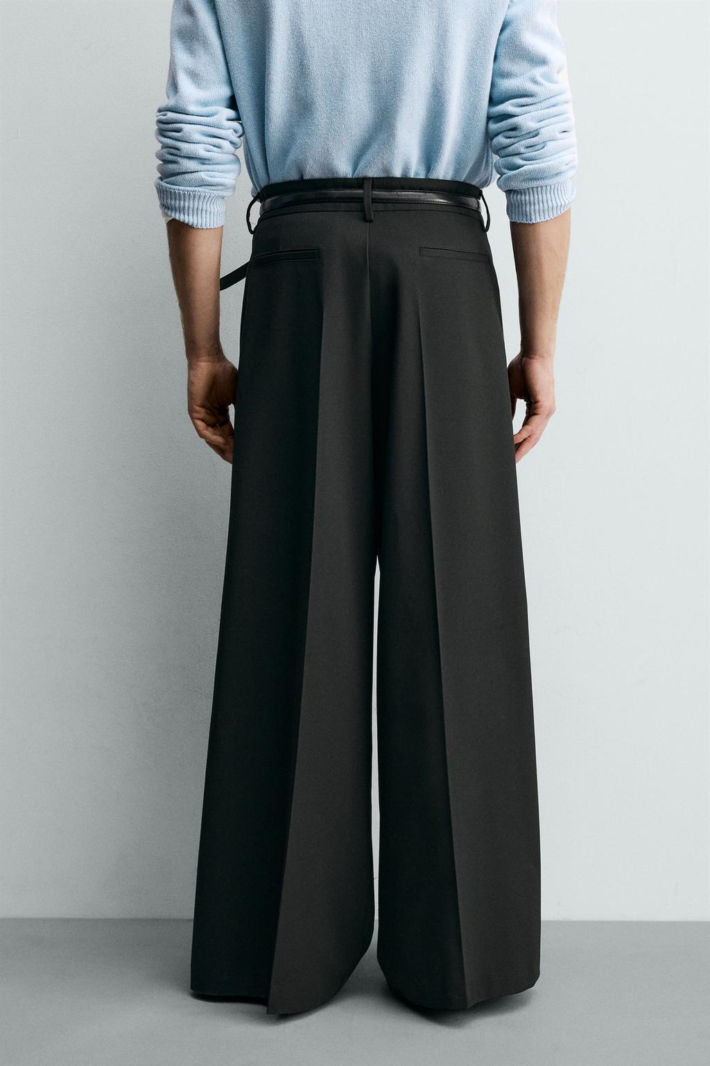 БРЮКИ WIDE FIT СО СКЛАДКАМИ