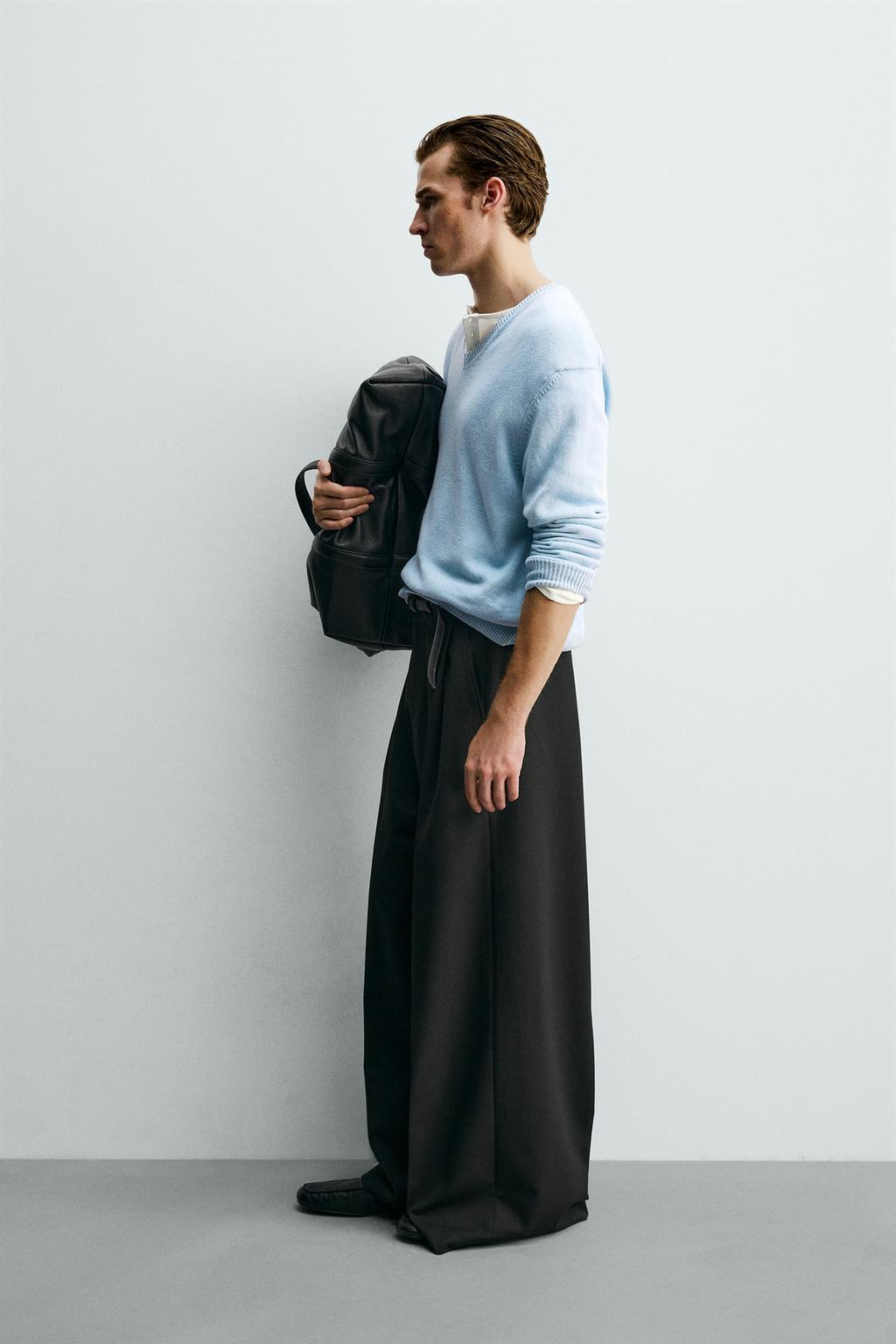 БРЮКИ WIDE FIT СО СКЛАДКАМИ