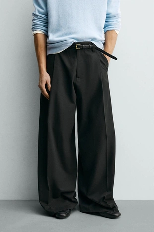 Брюки Wide Fit со складками