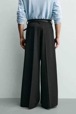 Брюки Wide Fit со складками