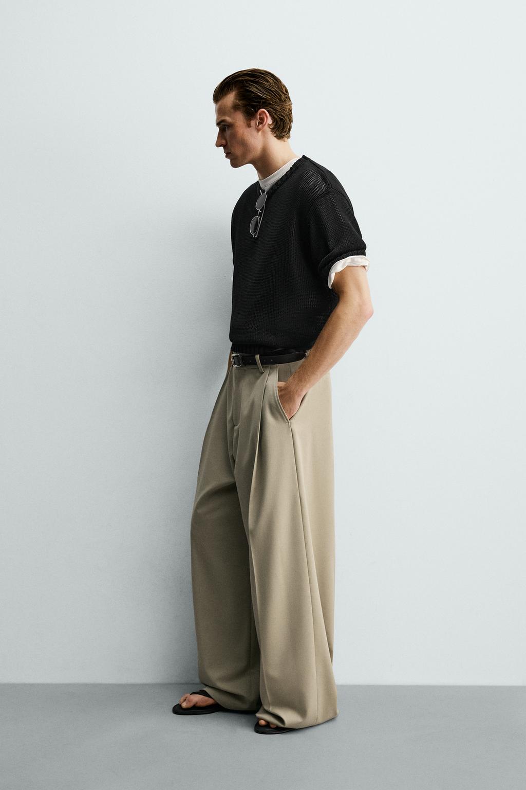 БРЮКИ WIDE FIT СО СКЛАДКАМИ